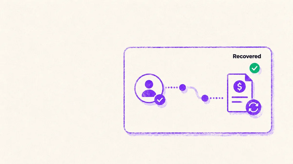 Payment processing with automated onboarding reduces billing handoffs through failed-payment recovery.