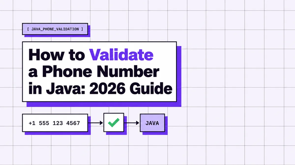 How to Validate a Phone Number in Java: 2026 Guide