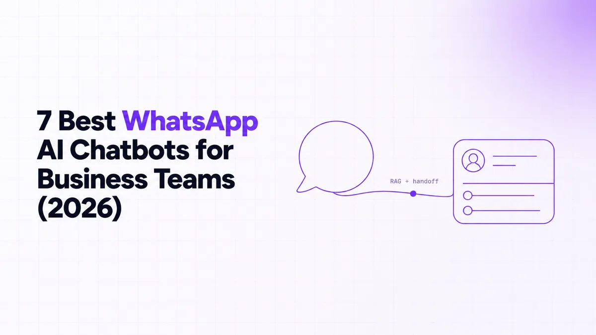 7 Best WhatsApp AI Chatbots for Business Teams (2026)