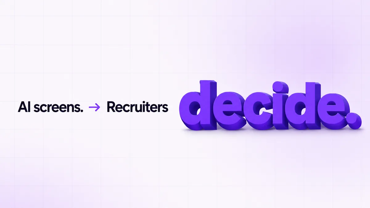 AI automation for recruitment companies turns voice screening into a human review queue.