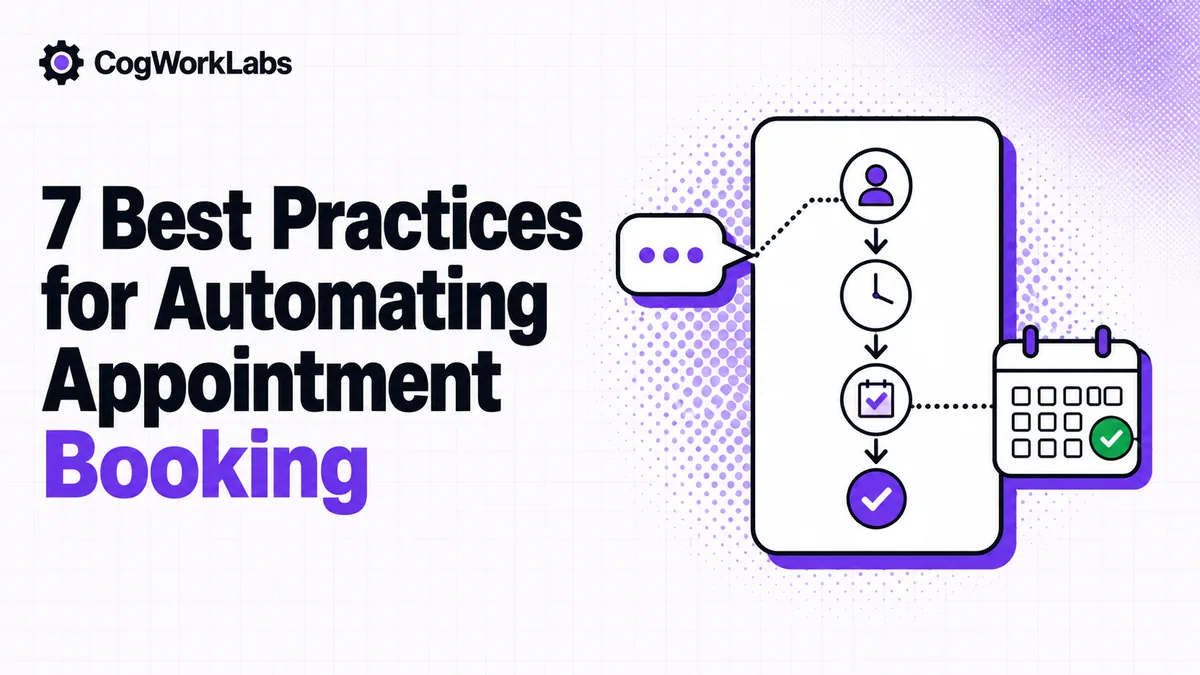 Automating appointment booking with SMS follow-up and calendar routing from every new lead.