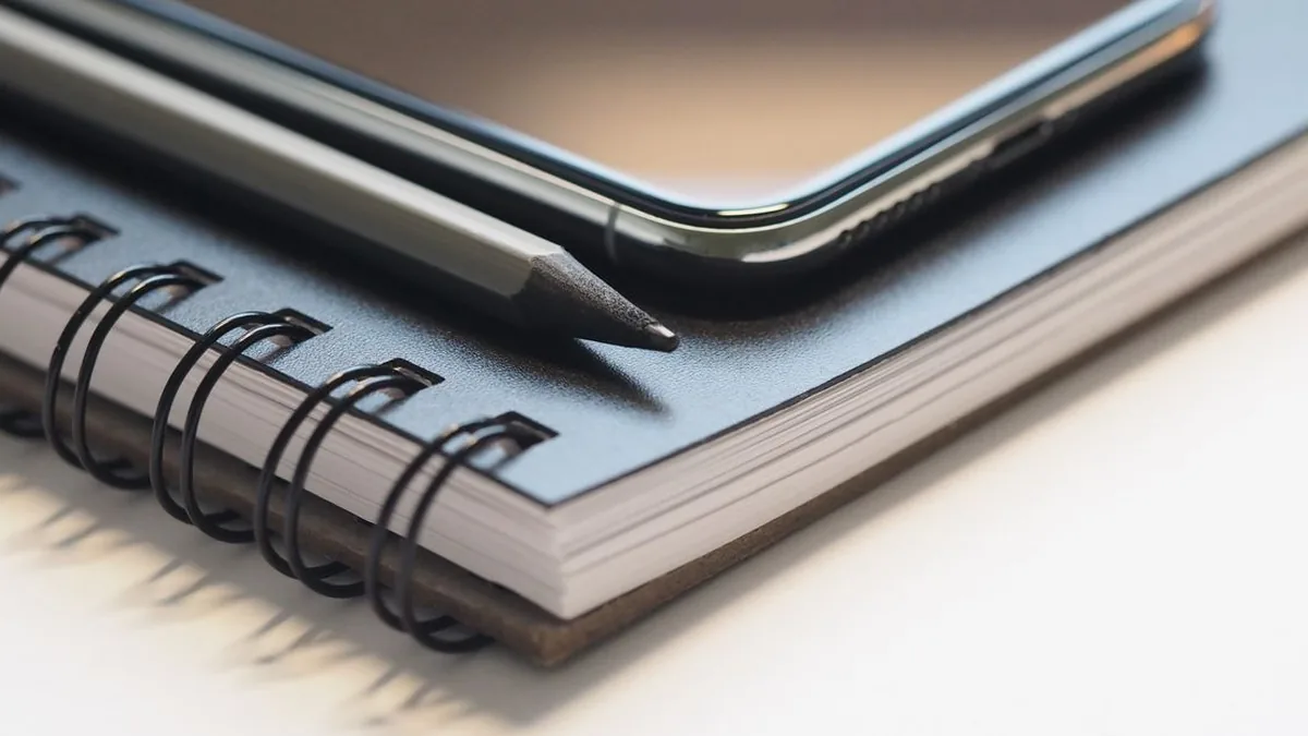 A smartphone showing voicemail beside a notebook with a brief callback checklist (Photo by Jess Bailey Designs, Pexels)