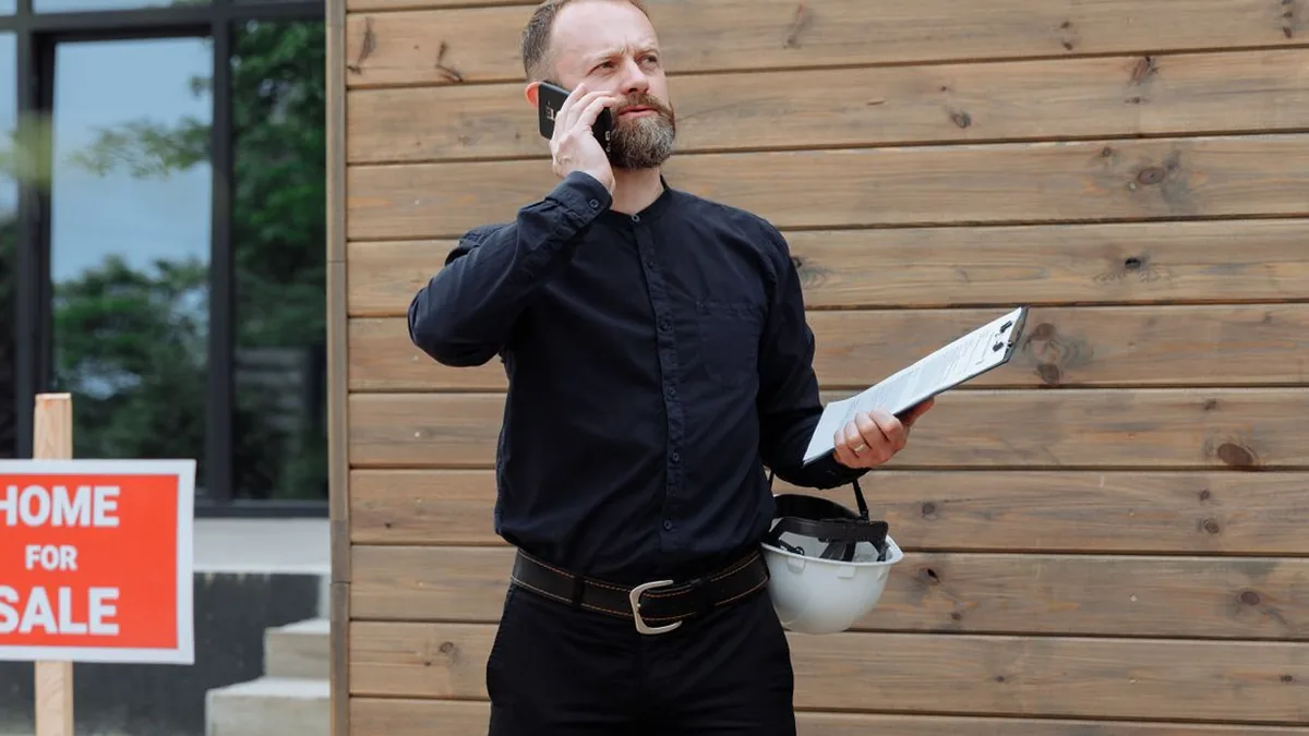 A real estate agent promptly calls a prospective homebuyer while viewing lead details (Photo by Thirdman, Pexels)