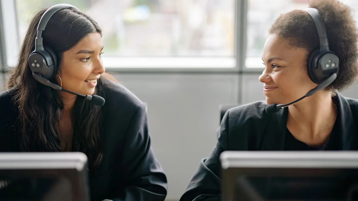 A sales representative taking over a qualified social-messaging conversation from an automated workflow (Photo by Yan Krukau, Pexels)