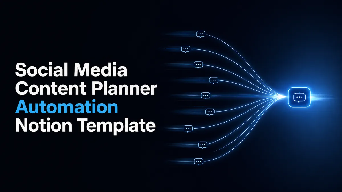 Social Media Content Planner Notion Template