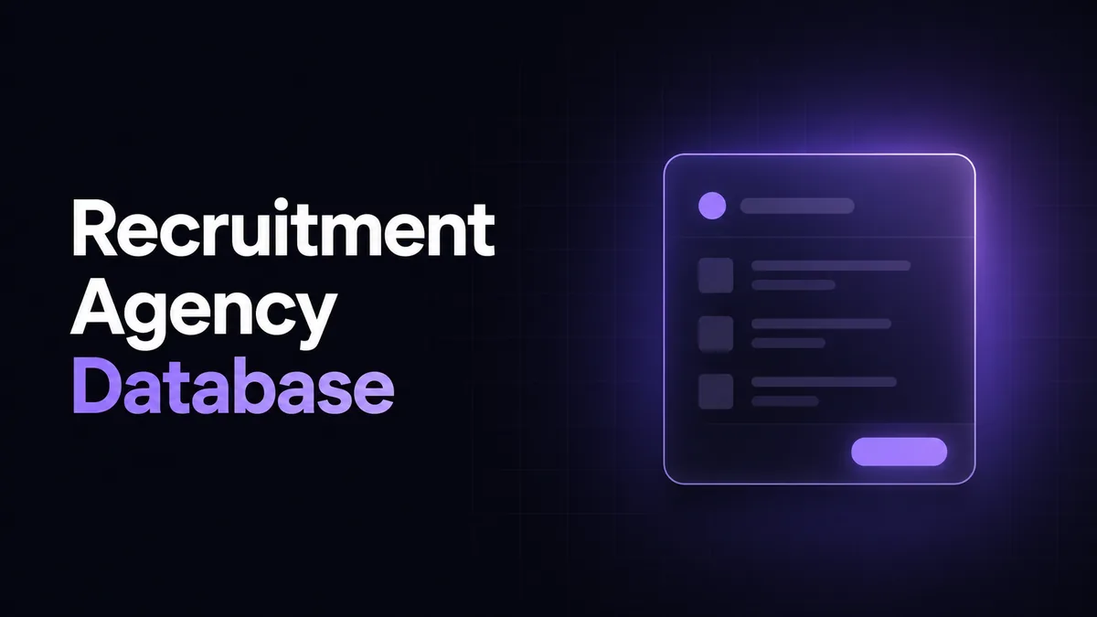 Recruitment Agency Database
