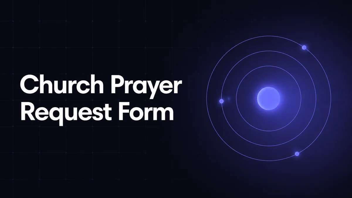 Church Prayer Request Form