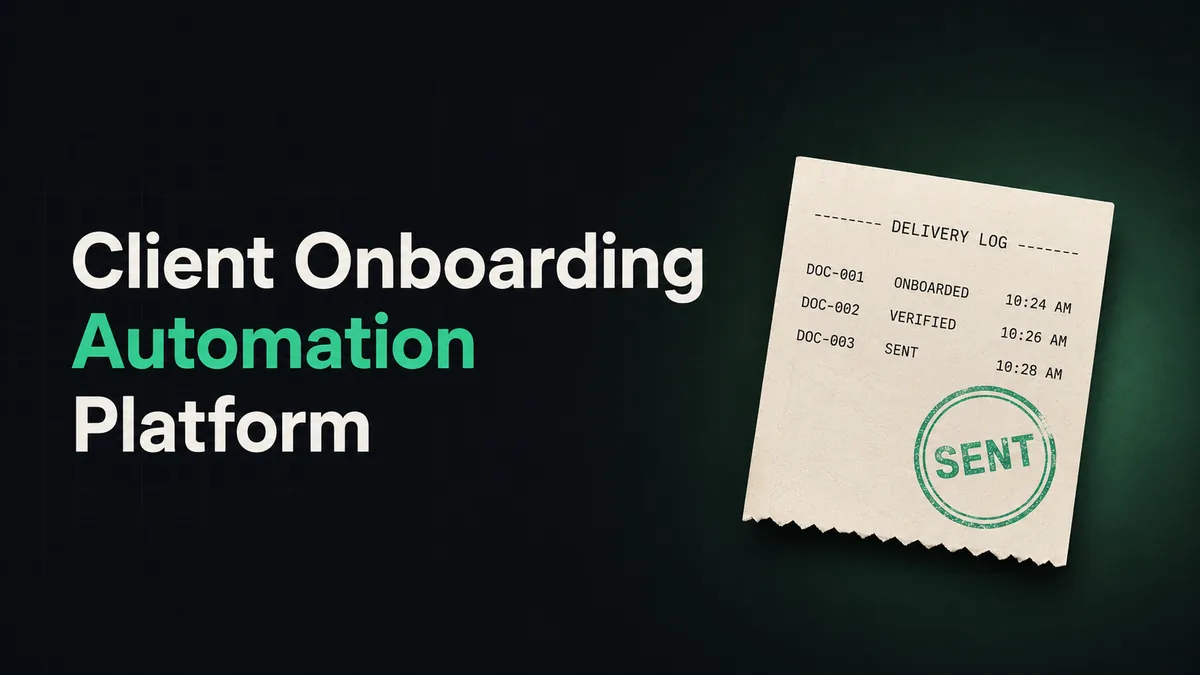 Client Onboarding Automation Platform