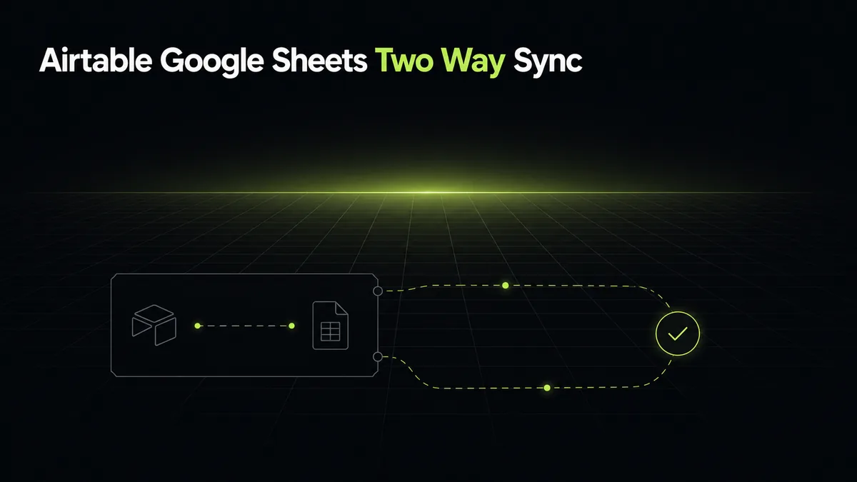 Airtable Google Sheets Two Way Sync