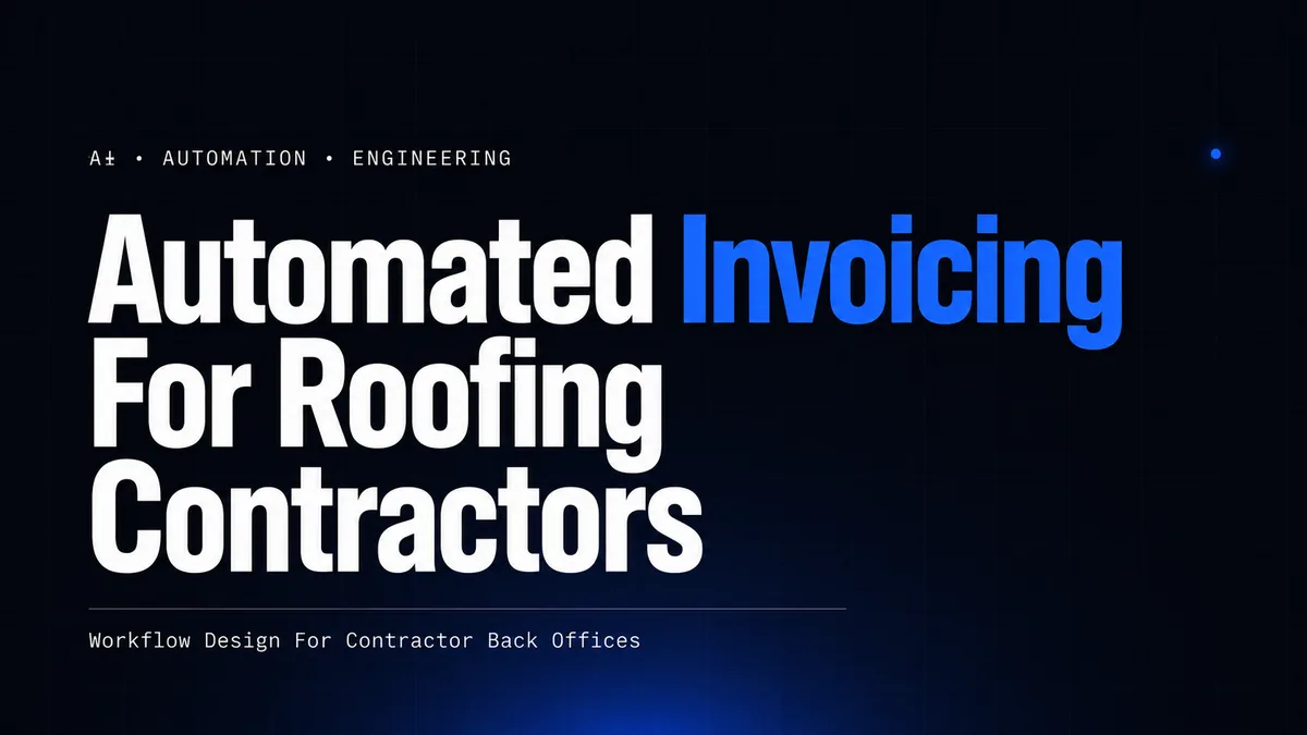 Automated Invoicing For Roofing Contractors
