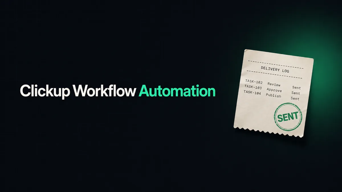 Clickup Workflow Automation